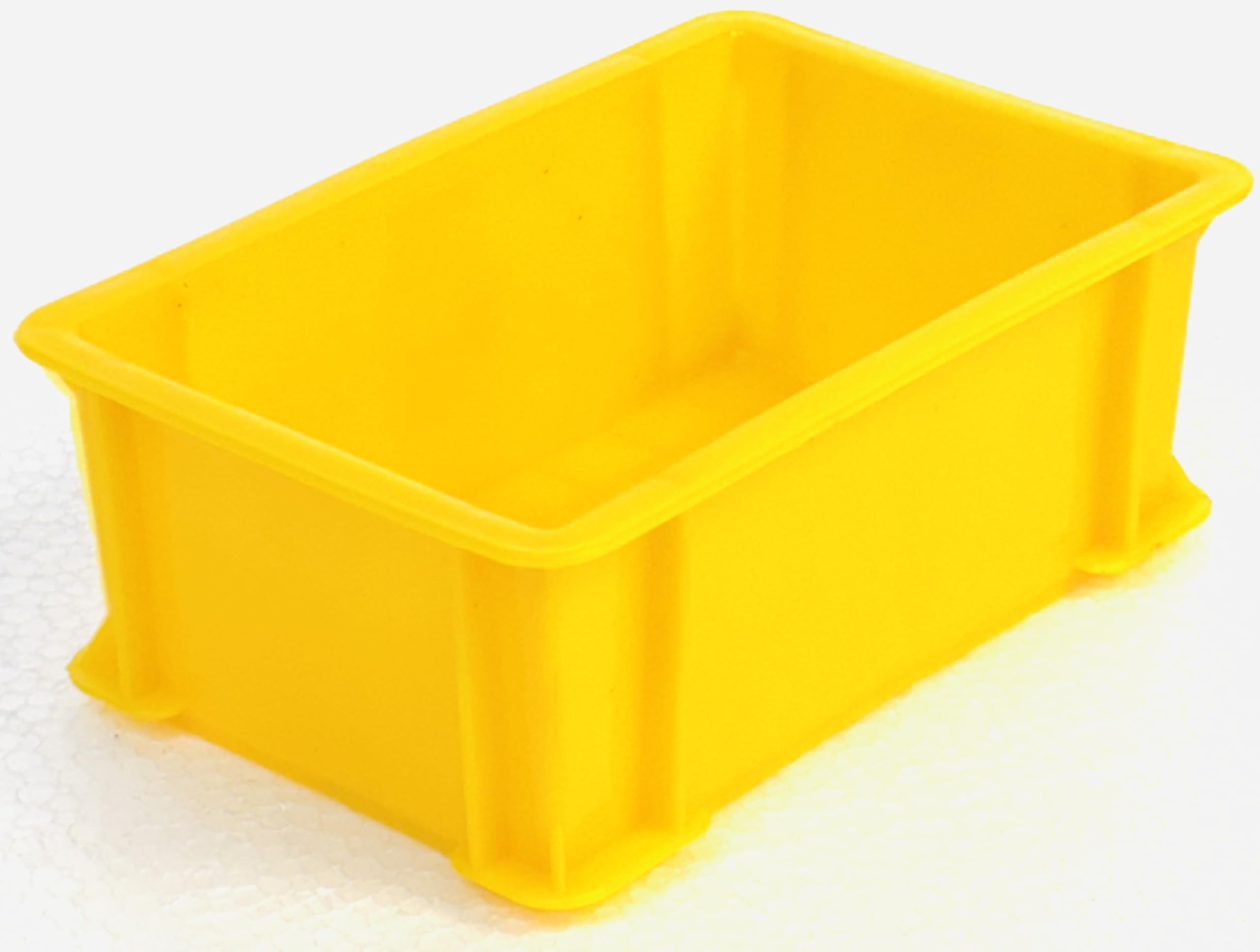 Amazon.co.jp: プラスチックコンテナ黄色 12個セット[195×145×65mm]BOX